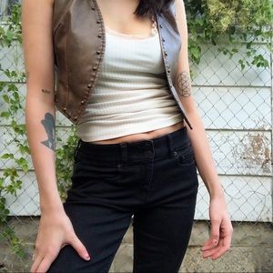 Western Style Leather Vest